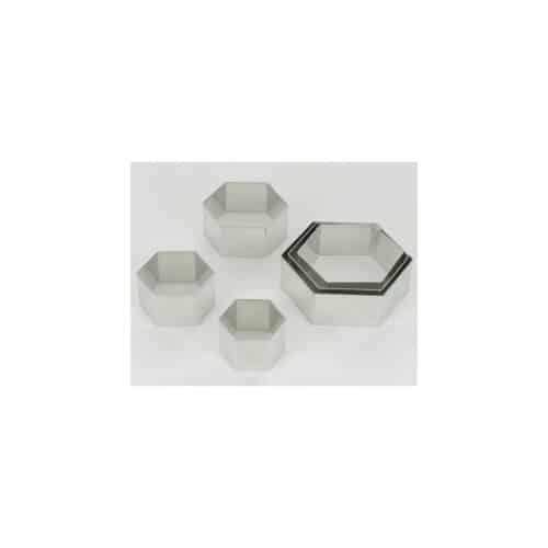 Uitsteekvormen metaal zeshoek 6 delig