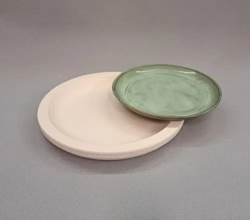 Gips giet-/drukmal UM046 bord Ø 32,5 cm, h 2 cm