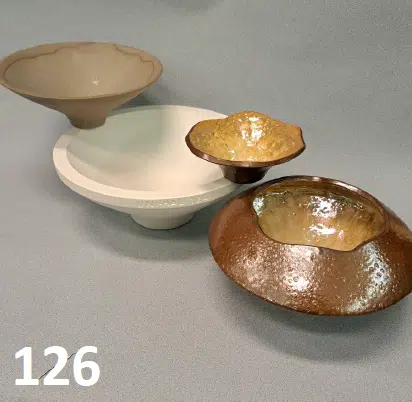 Gips gietmal UM126 schaal/kom Ø 29 cm, h 4 cm, bodem 5,5 cm