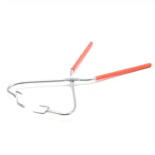 Glazuurtang rood handvat