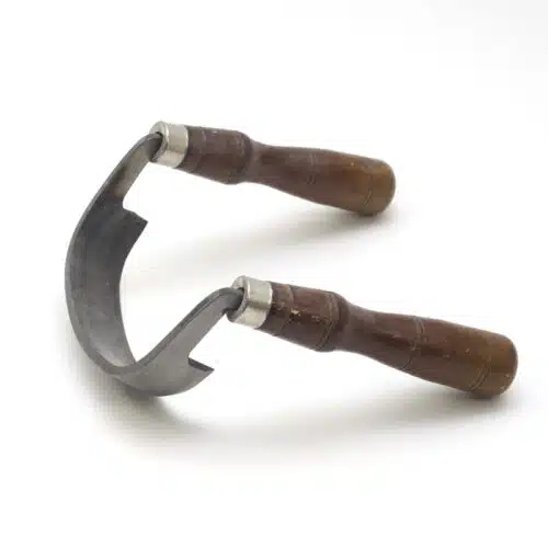 Haalmes 2 handvaten ronde vorm snijmes