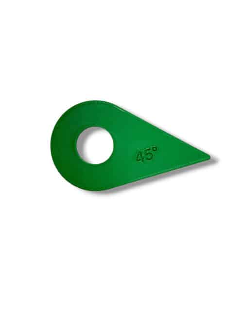 Kunststof lomer voor borden 45°