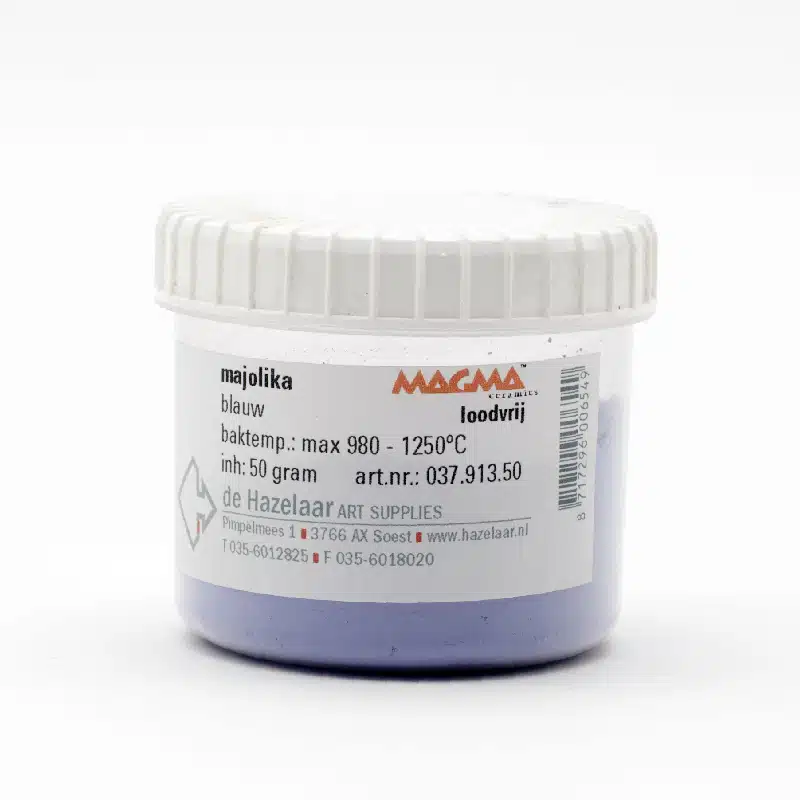 Magma majolika blauw