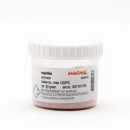 Magma majolika wijnrood