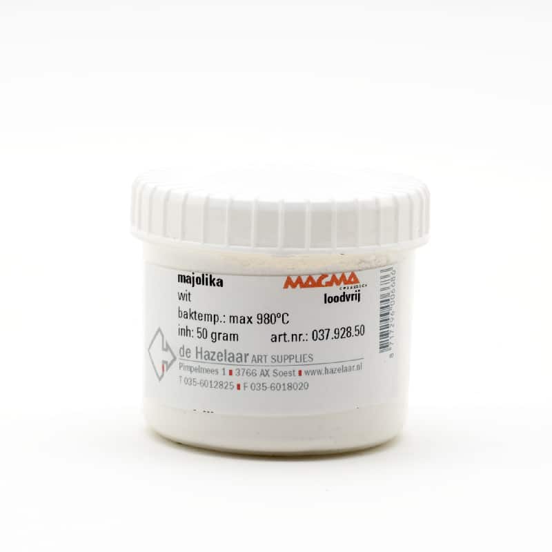 Magma majolika wit