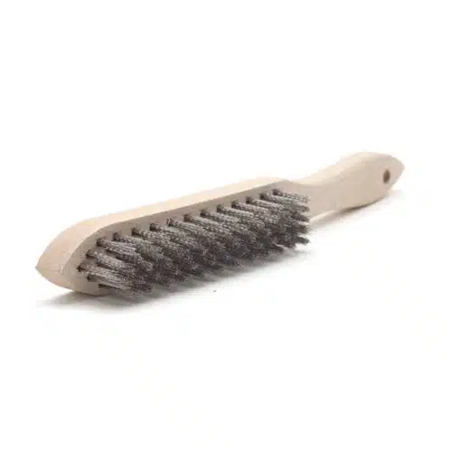 RVS-draadborstel 4-rij gegolfd