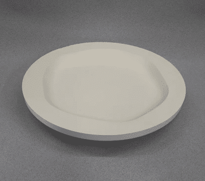 Gips giet-/drukmal UM043 bord Ø 22 cm, h 2 cm