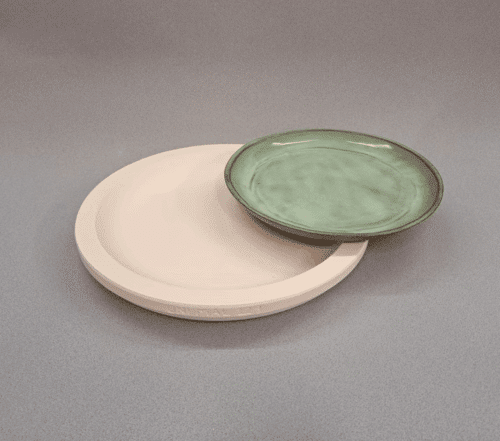 Gips giet-/drukmal UM046 bord Ø 32,5 cm, h 2 cm