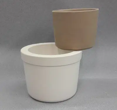 Gips gietmal UM095 beker/kopje Ø 10 cm, h 8 cm, bodem 8,5 cm