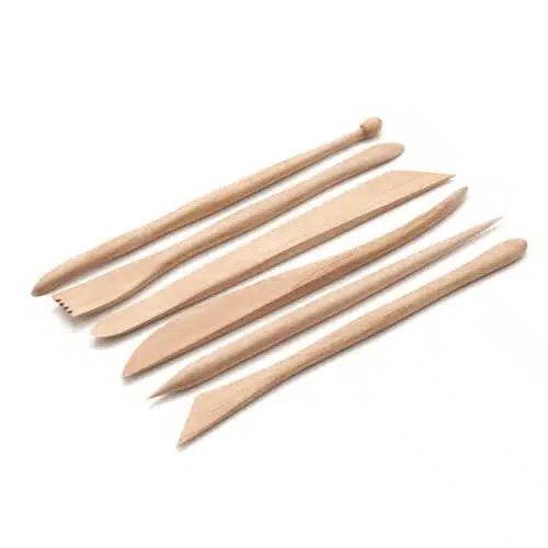 palmhouten spatel 20 cm set 6-delig