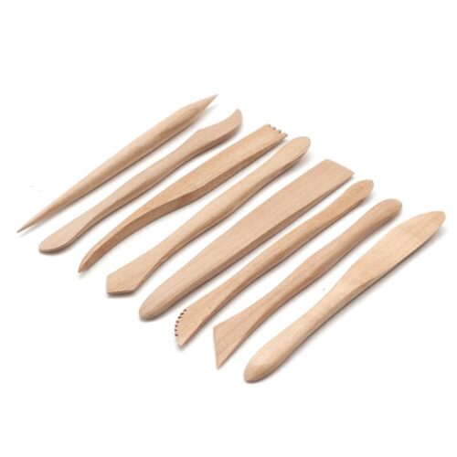 Palmhoutenspatel 15 cm set 8-delig