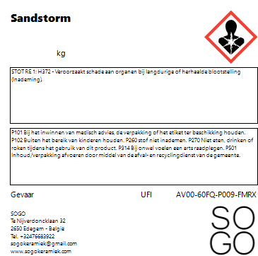 Sogo steengoedglazuur Sandstorm