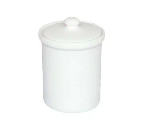 Hoog bakje met deksel (D 9.5 cm, H 13 cm)