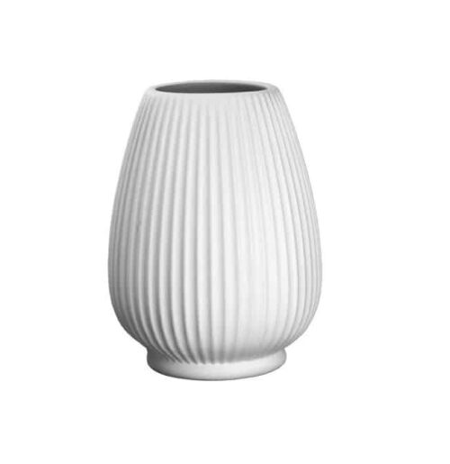 Vaas met ribbelstructuur (H 15 cm)