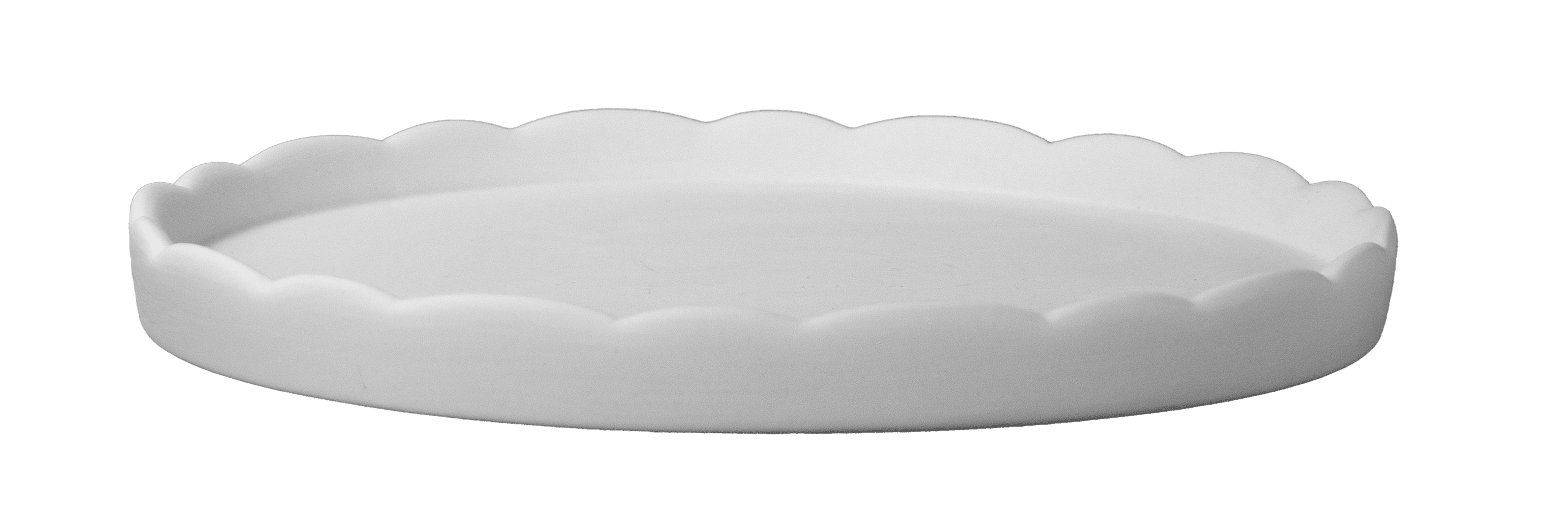 Bord met golvende rand (D 20 cm)