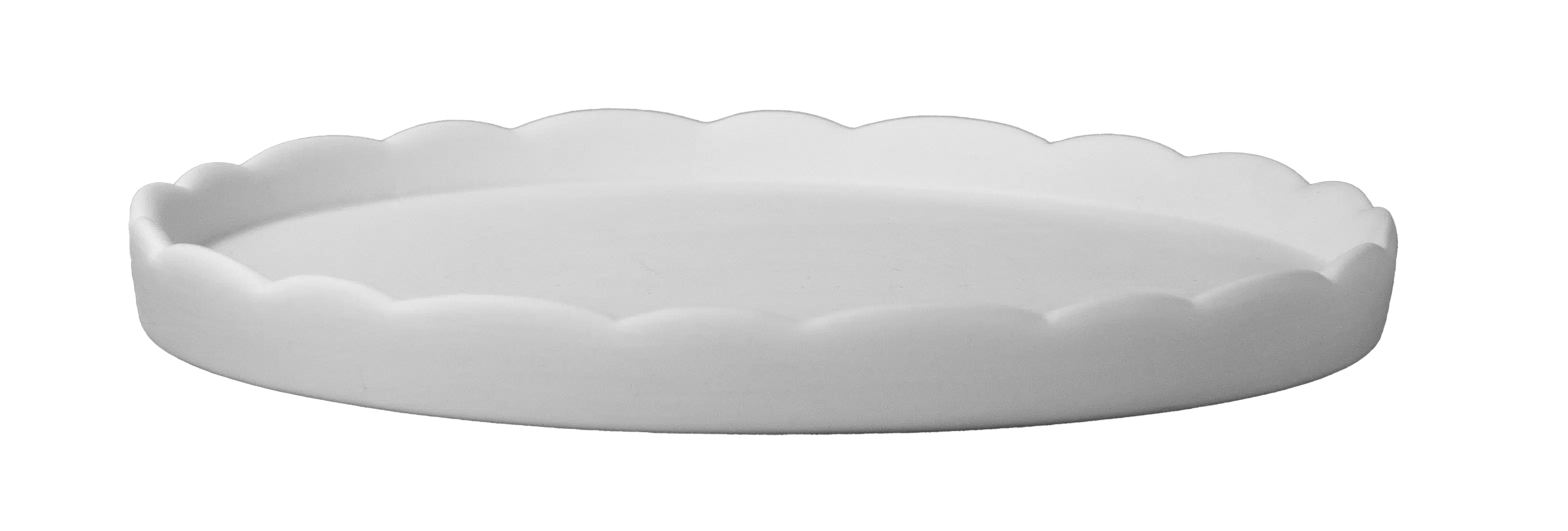 Bord met golvende rand (D 20 cm)