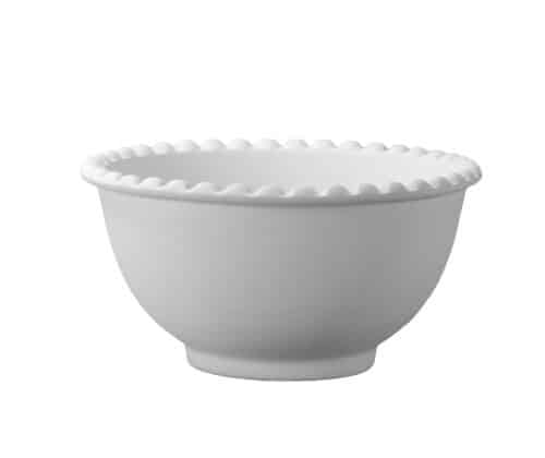 Kom met kralenrand (D 16 cm, H 8 cm)