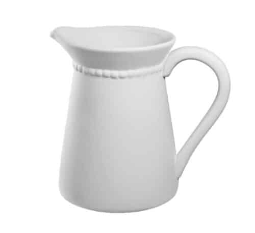 Schenkkan met kralenrand (D 11.5 cm, H 15 cm - 650 ml)