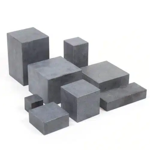 Sokkel graniet gezoet zwart/grijs 8x8x12 cm