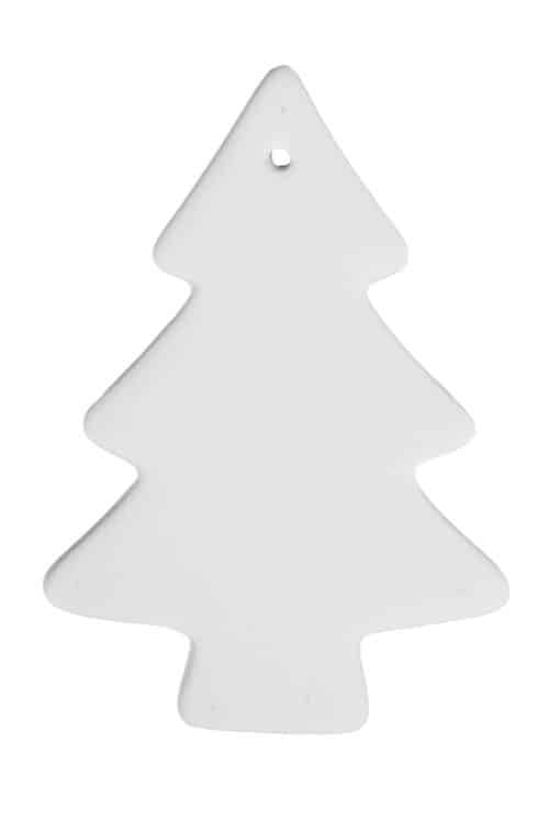 Decoratie kerstboom spar (12.5 x 9 cm)