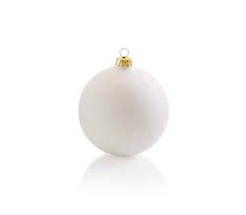 Kerstbal rond groot (D 10 cm)
