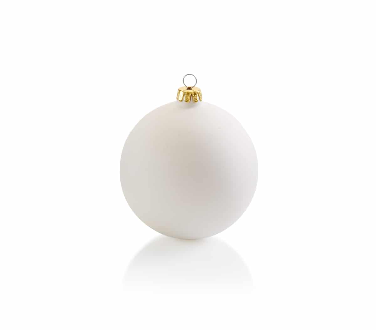 Kerstbal rond groot (D 10 cm)