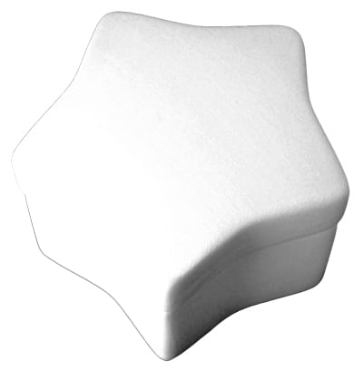 Kerstster bakje met deksel (D 11 cm, H 7 cm)