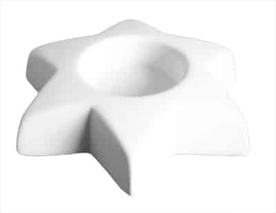 Kerstster waxinelichthouder (D 11 cm)