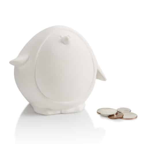 Spaarpot pinguin (D 13 cm, H 10.5 cm)