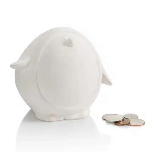 Spaarpot pinguin (D 13 cm, H 10.5 cm)