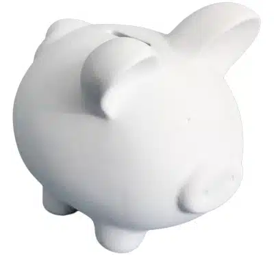 Spaarpot varkentje groot (H 12 cm)