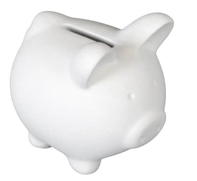Spaarpot varkentje klein (H 8 cm)