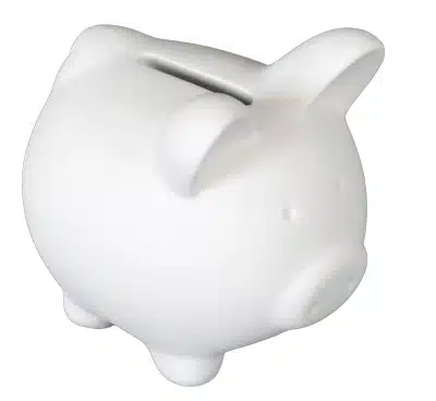Spaarpot varkentje klein (H 8 cm)