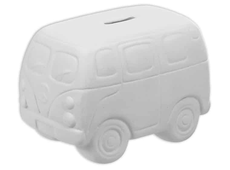Spaarpot volkswagen busje (14 x 9 x 10 cm)