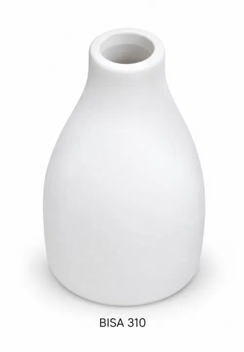 Vaasje met smalle hals H 10cm