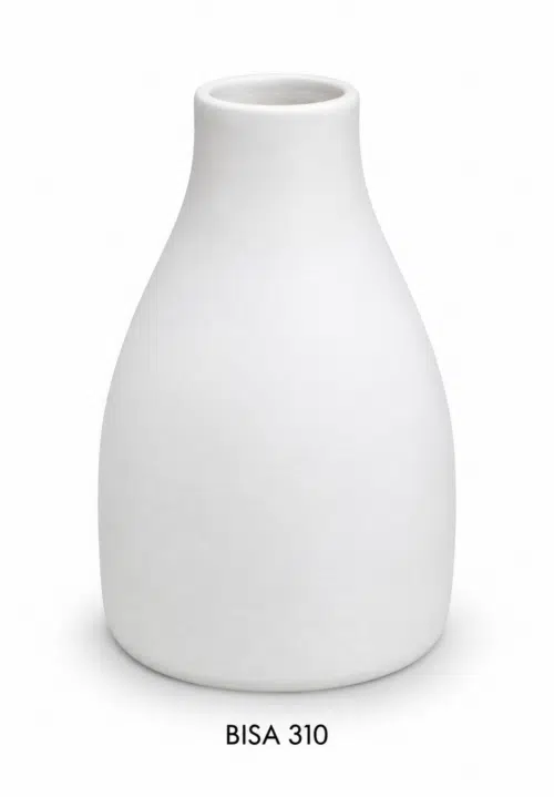 Vaasje met smalle hals H 10cm